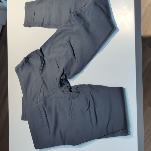 Alo Yoga Coast Mesh Panel Stirrup Leggings in Dark Grey, Size Small - Picture 5 of 5